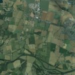 Rural Breinton on the northern bank of the River Wye (as seen on Google Earth)